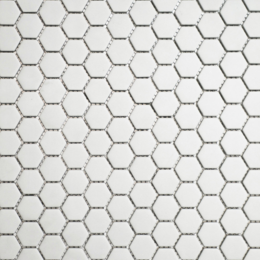 San Marino Enamel Mosaics Dove Matte Hexagon Mosaic | Enamel | Floor/Wall Mosaic