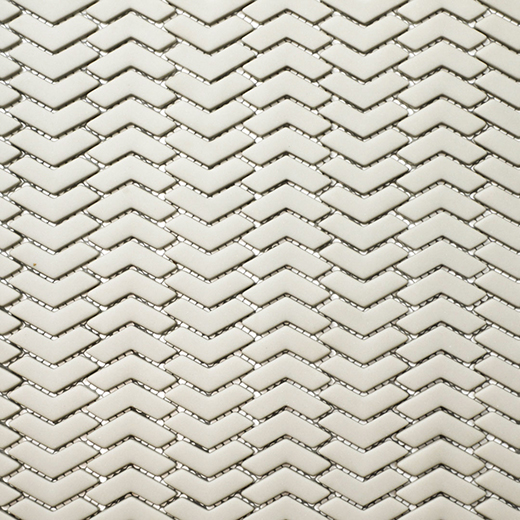 San Marino Enamel Mosaics Fawn Matte Chevron Mosaic | Enamel | Floor/Wall Mosaic