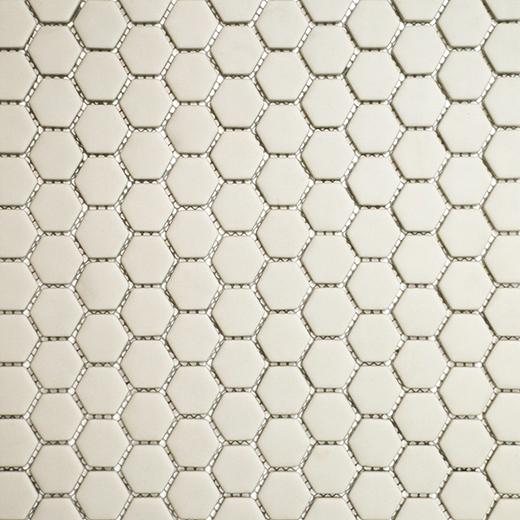 San Marino Enamel Mosaics Fawn Matte Hexagon Mosaic | Enamel | Floor/Wall Mosaic