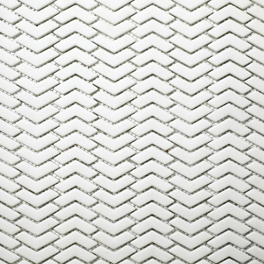 San Marino Enamel Mosaics Frost Matte Chevron Mosaic | Enamel | Floor/Wall Mosaic