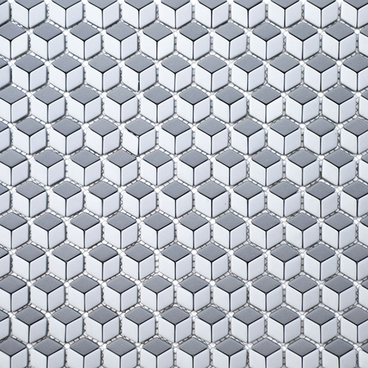 San Marino Enamel Mosaics Dove Matte Cube Mosaic | Enamel | Floor/Wall Mosaic