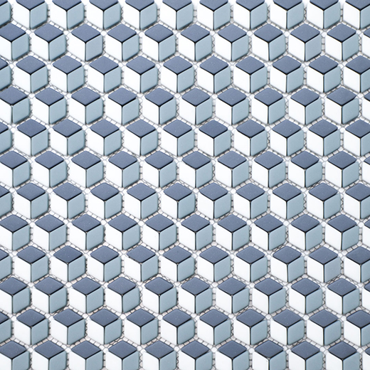San Marino Enamel Mosaics Blue Grass Matte Cube Mosaic | Enamel | Floor/Wall Mosaic