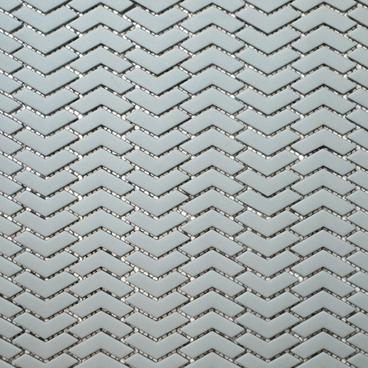 San Marino Enamel Mosaics Sage Matte Chevron Mosaic | Enamel | Floor/Wall Mosaic