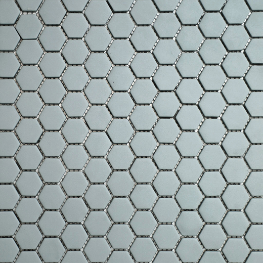 San Marino Enamel Mosaics Sage Matte Hexagon Mosaic | Enamel | Floor/Wall Mosaic
