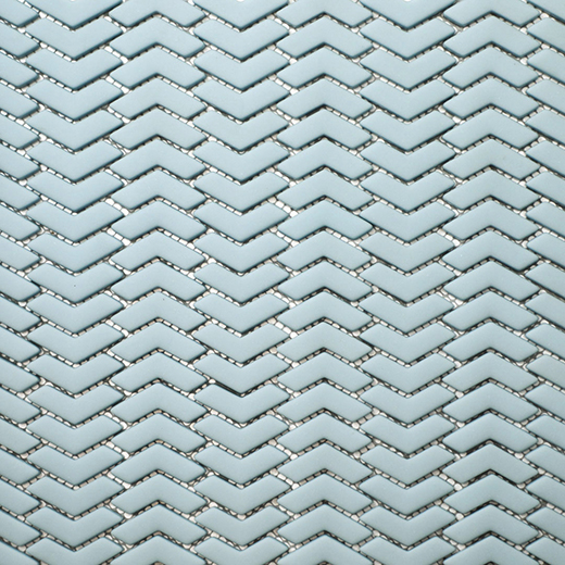 San Marino Enamel Mosaics Sky Matte Chevron Mosaic | Enamel | Floor/Wall Mosaic