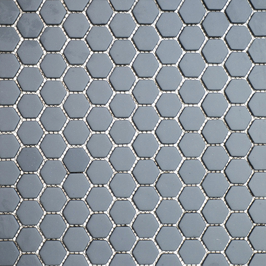 San Marino Enamel Mosaics Slate Matte Hexagon Mosaic | Enamel | Floor/Wall Mosaic