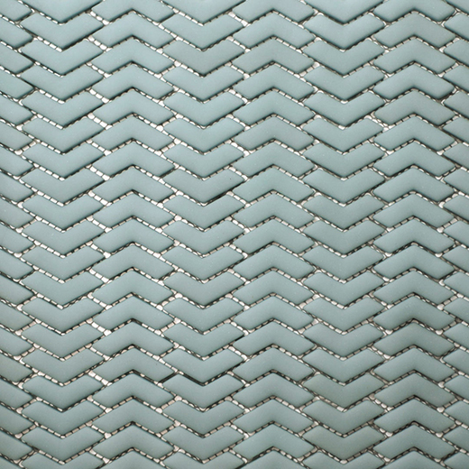 San Marino Enamel Mosaics Smeralda Matte Chevron Mosaic | Enamel | Floor/Wall Mosaic