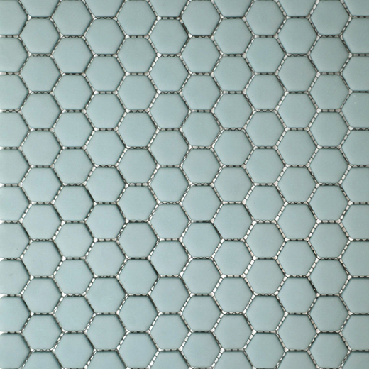 San Marino Enamel Mosaics Smeralda Matte Hexagon Mosaic | Enamel | Floor/Wall Mosaic