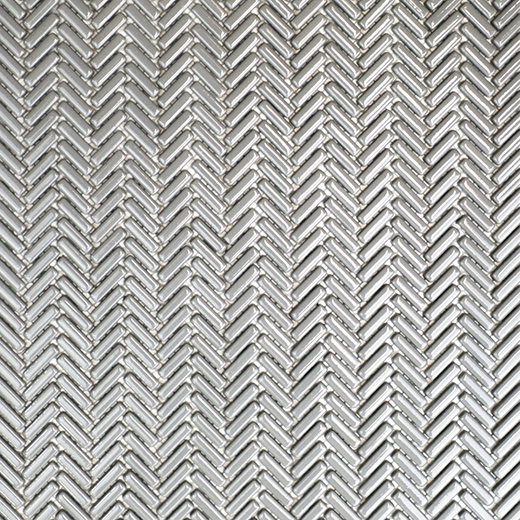 San Marino Enamel Mosaics Smoke Gloss Herringbone Mosaic | Enamel | Floor/Wall Mosaic