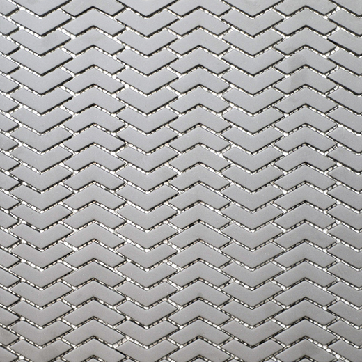 San Marino Enamel Mosaics Smoke Matte Chevron Mosaic | Enamel | Floor/Wall Mosaic