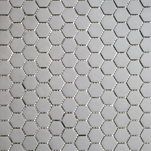 San Marino Enamel Mosaics Smoke Matte Hexagon Mosaic | Enamel | Floor/Wall Mosaic