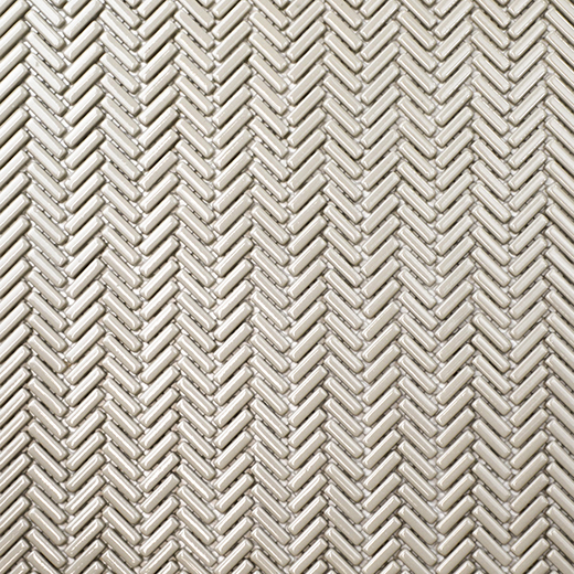 San Marino Fawn Gloss Herringbone Mosaic | Enamel | Floor/Wall Mosaic