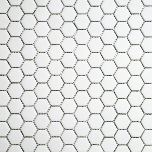 San Marino Frost Matte Hexagon Mosaic | Enamel | Floor/Wall Mosaic