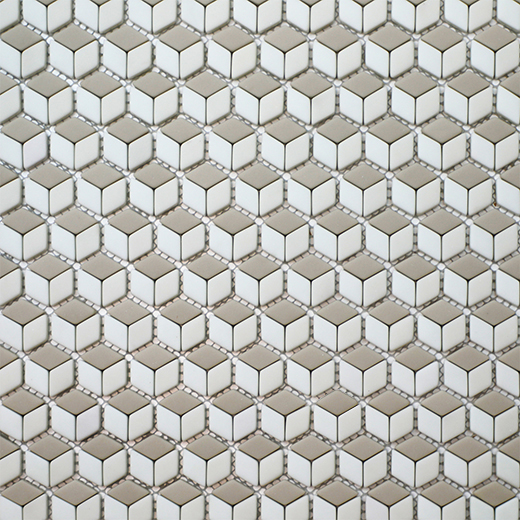San Marino Pearl Matte Cube Mosaic | Enamel | Floor/Wall Decorative Mosaic