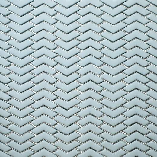 San Marino Sky Matte Chevron Mosaic | Enamel | Floor/Wall Mosaic