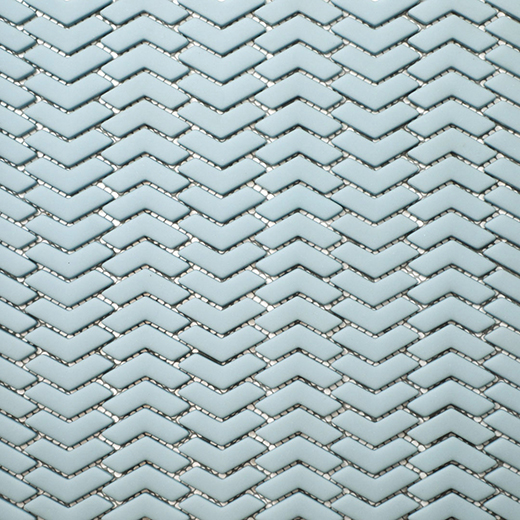 San Marino Sky Matte Chevron Mosaic | Enamel | Floor/Wall Mosaic