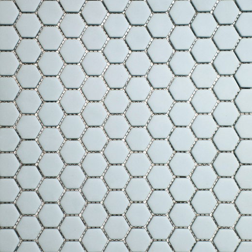 San Marino Sky Matte Hexagon Mosaic | Enamel | Floor/Wall Mosaic