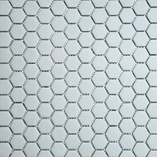 San Marino Sky Matte Hexagon Mosaic | Enamel | Floor/Wall Mosaic