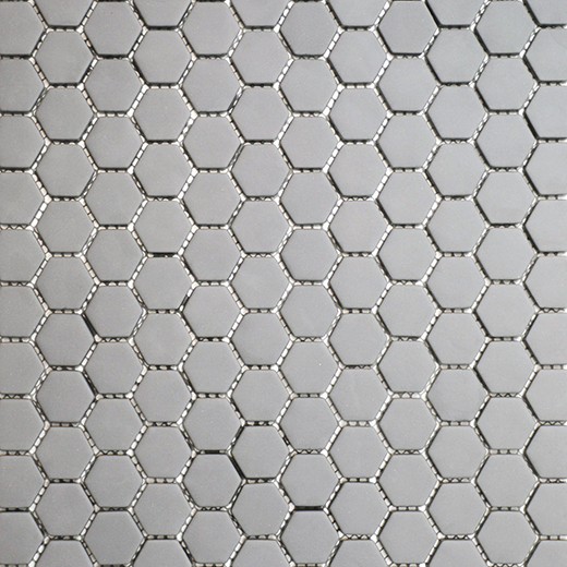 San Marino Smoke Matte Hexagon Mosaic | Enamel | Floor/Wall Mosaic