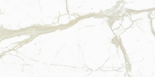 White Calacatta 12mm Polished 126x63" SapienStone SO | Porcelain | Slab