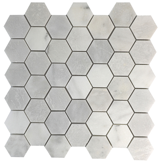 Sea Pearl Mosaics Sea Pearl Honed 2" Hexagon | Marble | Floor/Wall Mosaic