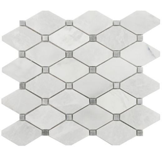 Sea Pearl Mosaics Sea Pearl Honed Trapezoid Mosaic | Marble | Floor/Wall Mosaic