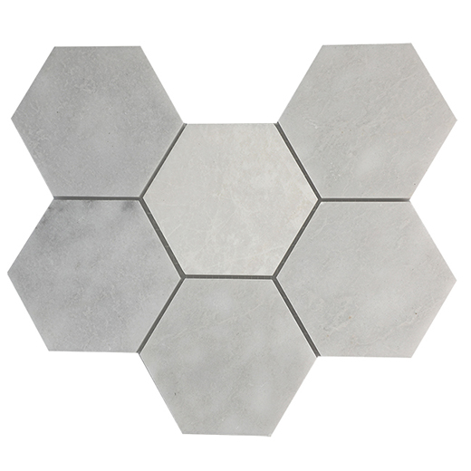 Sea Pearl Sea Pearl Honed 4" Hexagon | Marble | Floor/Wall Mosaic