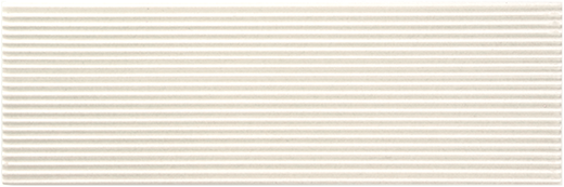 Seashore Seafoam White Matte 3"x9" Corduroy Deco | Ceramic | Wall Dimensional