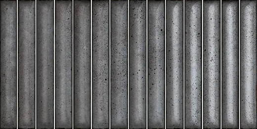 Shochu Charcoal Grey Glossy 4.5"x9" Wall | Porcelain | Wall Dimensional