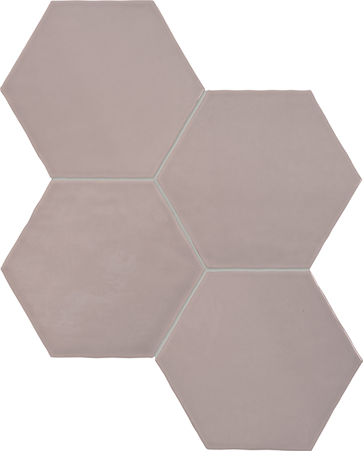 Sigma Petal Glossy 6" Hexagon | Ceramic | Wall Tile