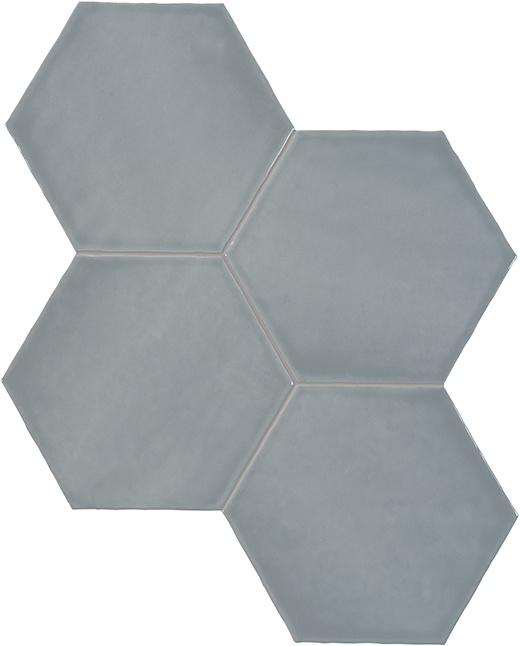 Sigma Sterling Glossy 6" Hexagon | Ceramic | Wall Tile