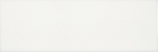 Simplicity Canvas White Glossy 4"x12 | Ceramic | Wall Tile