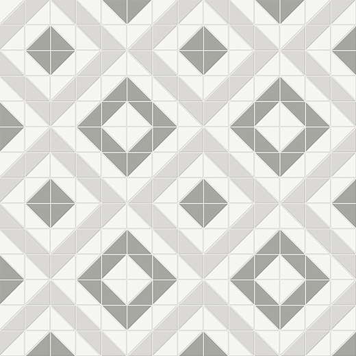 Simplicity Cement Chic Matte Cubic Mosaic Evening Blend | Glazed Porcelain | Floor/Wall Mosaic