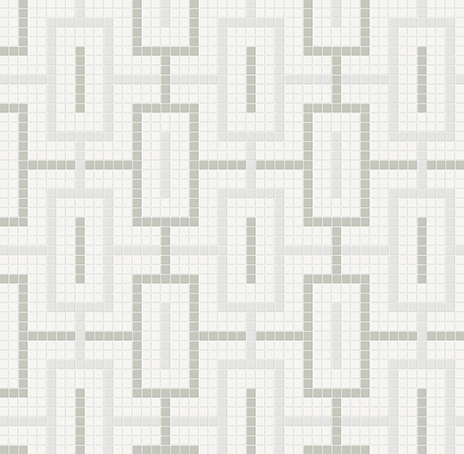 Simplicity Soft Sage Matte Chain Mosaic Morning Blend | Glazed Porcelain | Floor/Wall Mosaic