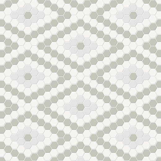 Simplicity Soft Sage Matte Diamond Mosaic Morning Blend | Glazed Porcelain | Floor/Wall Mosaic