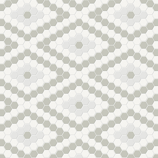 Simplicity Soft Sage Matte Diamond Mosaic Morning Blend | Glazed Porcelain | Floor/Wall Mosaic