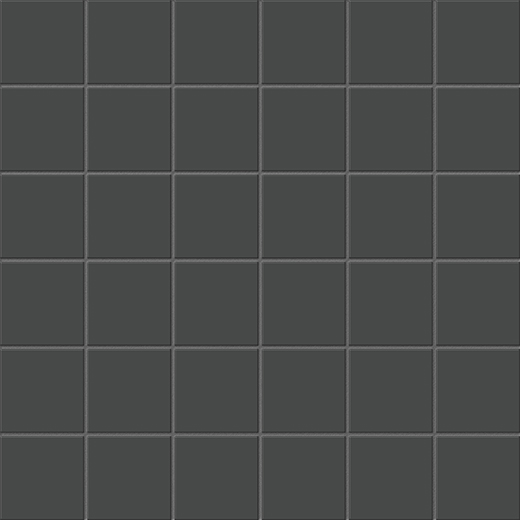 Simplicity Retro Black Matte 2"x2" Unglazed (12"x12" Mosaic Sheet) | Through Body Porcelain | Floor/Wall Mosaic