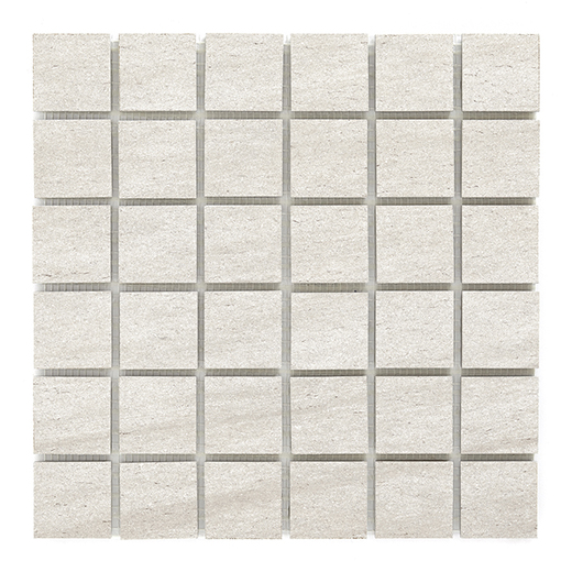 Smyrna White Matte 2"x2" (12"x12" Mosaic Sheet) | Color Body Porcelain | Floor/Wall Mosaic