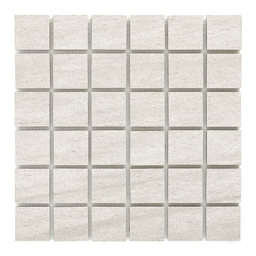 Smyrna White Matte 2"x2" (12"x12" Mosaic Sheet) | Color Body Porcelain | Floor/Wall Mosaic