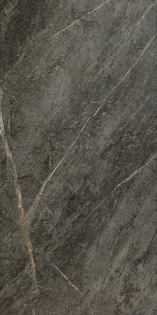 Soapstone Black Half Polished 12"x24 | Through Body Porcelain | Floor/Wall Tile