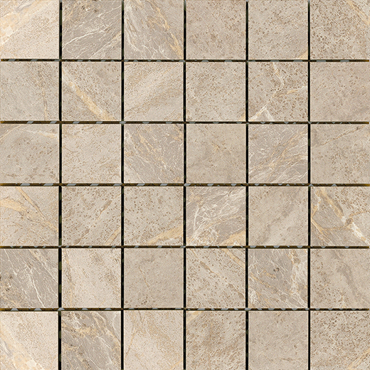 Soapstone Greige Matte 2"x2" Mosaic | Through Body Porcelain | Floor/Wall Mosaic