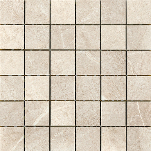Soapstone White Half Polished 2"x2" Mosaic | Through Body Porcelain | Floor/Wall Mosaic