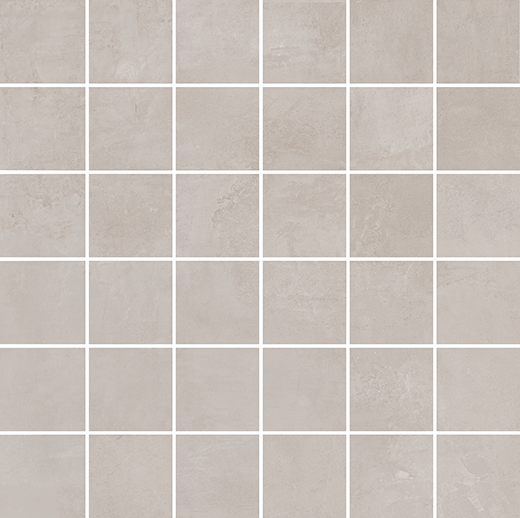 Space E. Houston Warm Gray Matte 2"x2" (12"x12" Mosaic Sheet) | Color Body Porcelain | Floor/Wall Mosaic