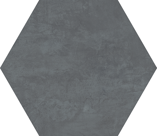 Space Tompkins Blue Black Matte 22.5"x22.5" Hexagon | Color Body Porcelain | Floor/Wall Tile
