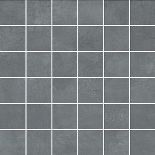 Space Tompkins Blue Black Matte 2"x2" (12"x12" Mosaic Sheet) | Color Body Porcelain | Floor/Wall Mosaic