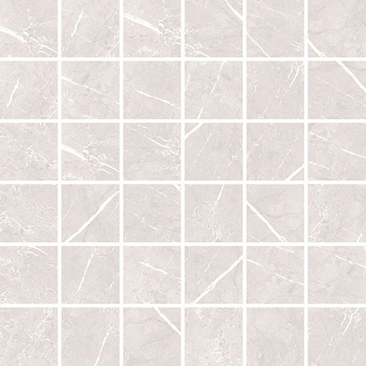 Outlet Sparta Perla Matte/Soft 2"x2" (12"x12" Mosaic Sheet) | Color Body Porcelain | Floor/Wall Mosaic