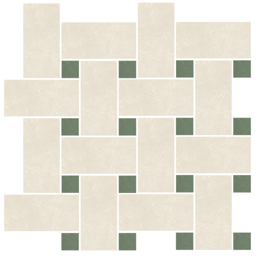 Spirit Candle Soft Basketweave Mosaic (12"x12" Sheet) | Color Body Porcelain | Floor/Wall Mosaic