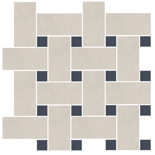 Spirit Glare Soft Basketweave Mosaic (12"x12" Sheet) | Color Body Porcelain | Floor/Wall Mosaic