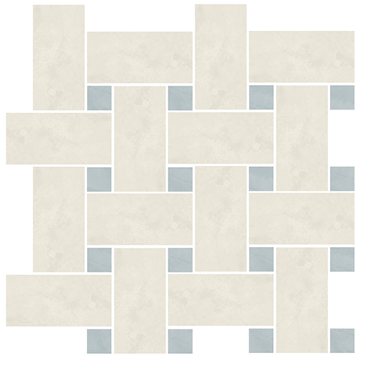 Spirit Moon Soft Basketweave Mosaic (12"x12" Sheet) | Color Body Porcelain | Floor/Wall Mosaic