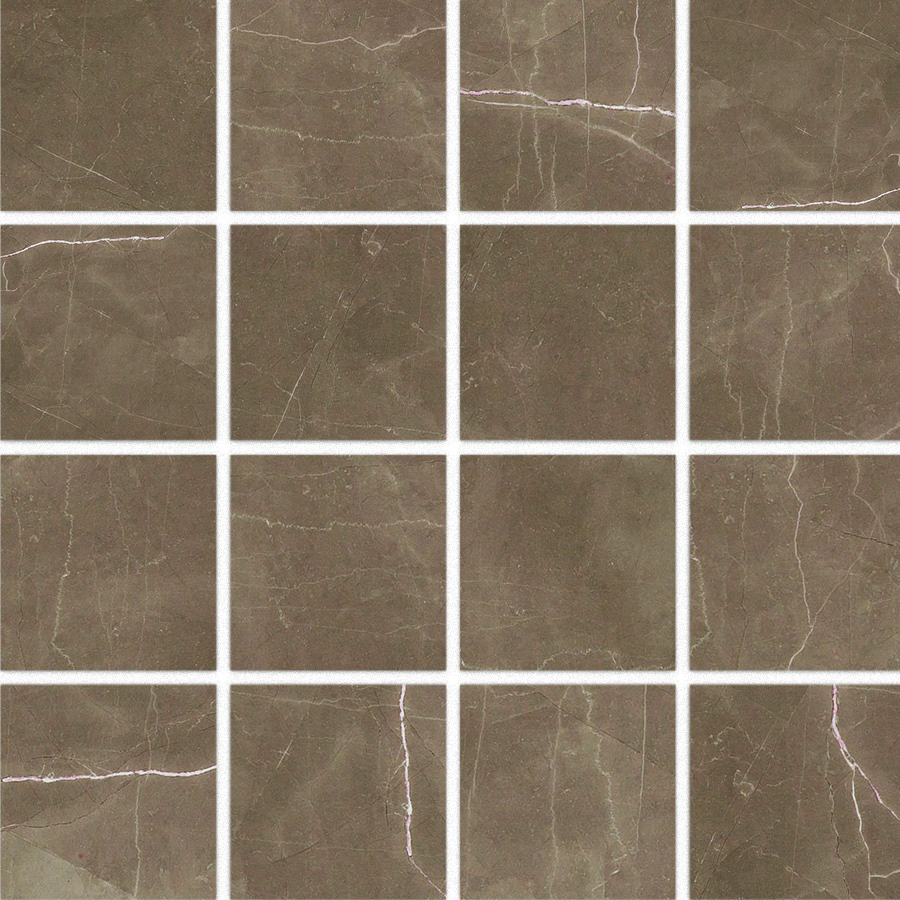 Splendor Amani Bronze Natural 3"x3" Mosaic | Color Body Porcelain | Floor/Wall Mosaic